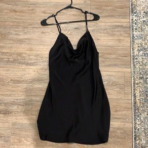 Forever 21 Cowl Satin Mini Dress